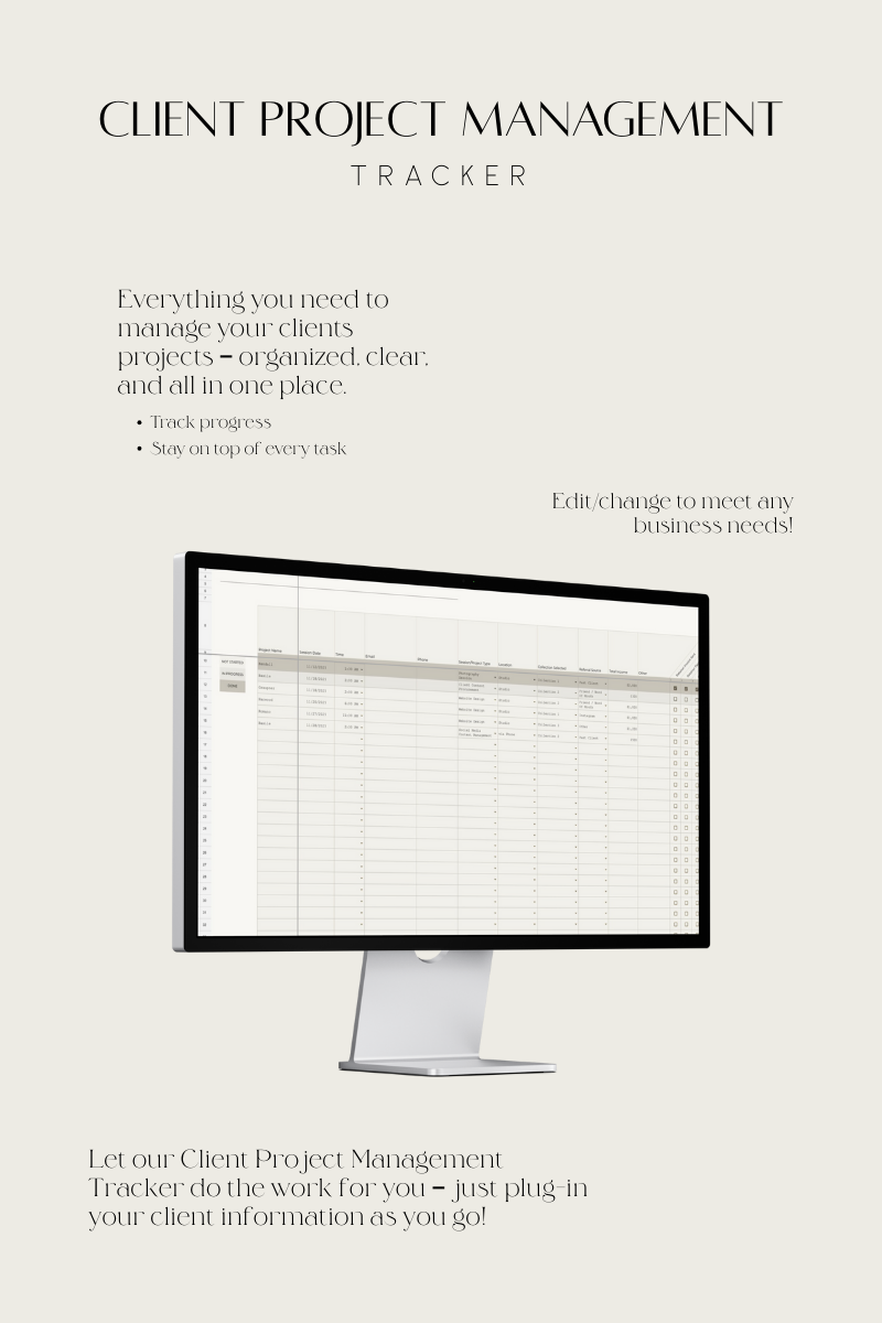 Client Project Management Tracker