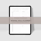 Minimal Daily Planner Template