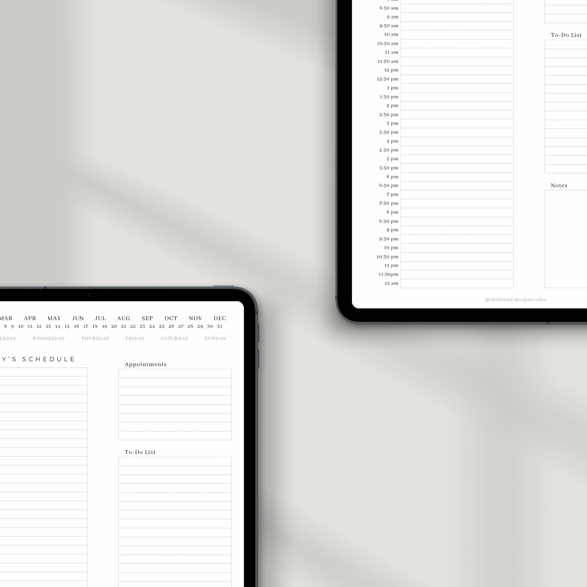 Minimal Daily Planner Template