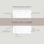 Minimal Daily Planner Template