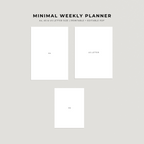 Minimal Weekly Planner Template