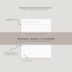 Minimal Weekly Planner Template