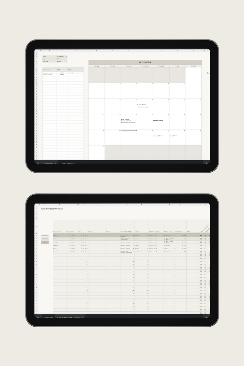 Client Project Management Tracker
