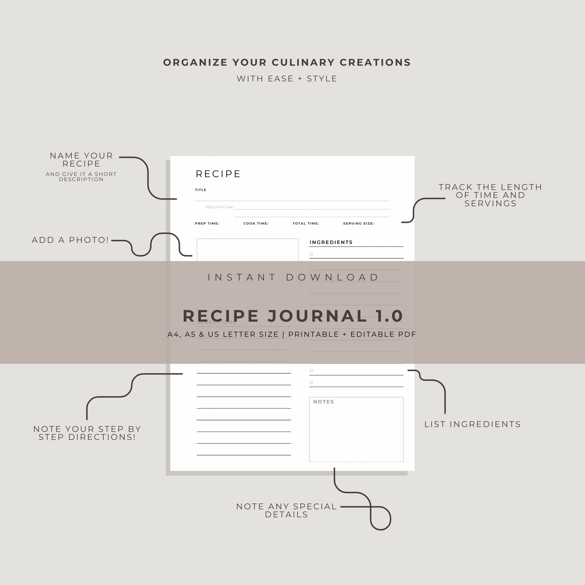 Recipe Journal Template 1.0