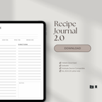 Recipe Journal Template 2.0