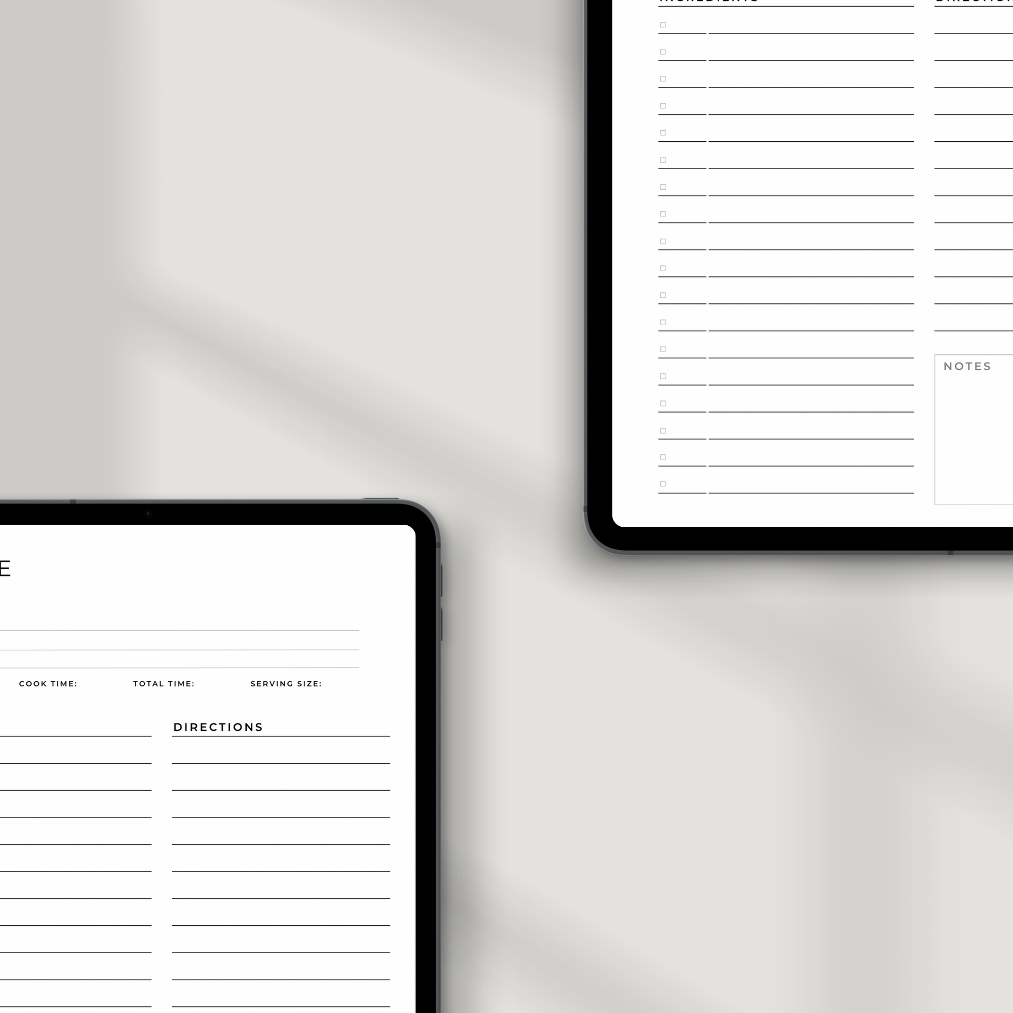 Recipe Journal Template 2.0