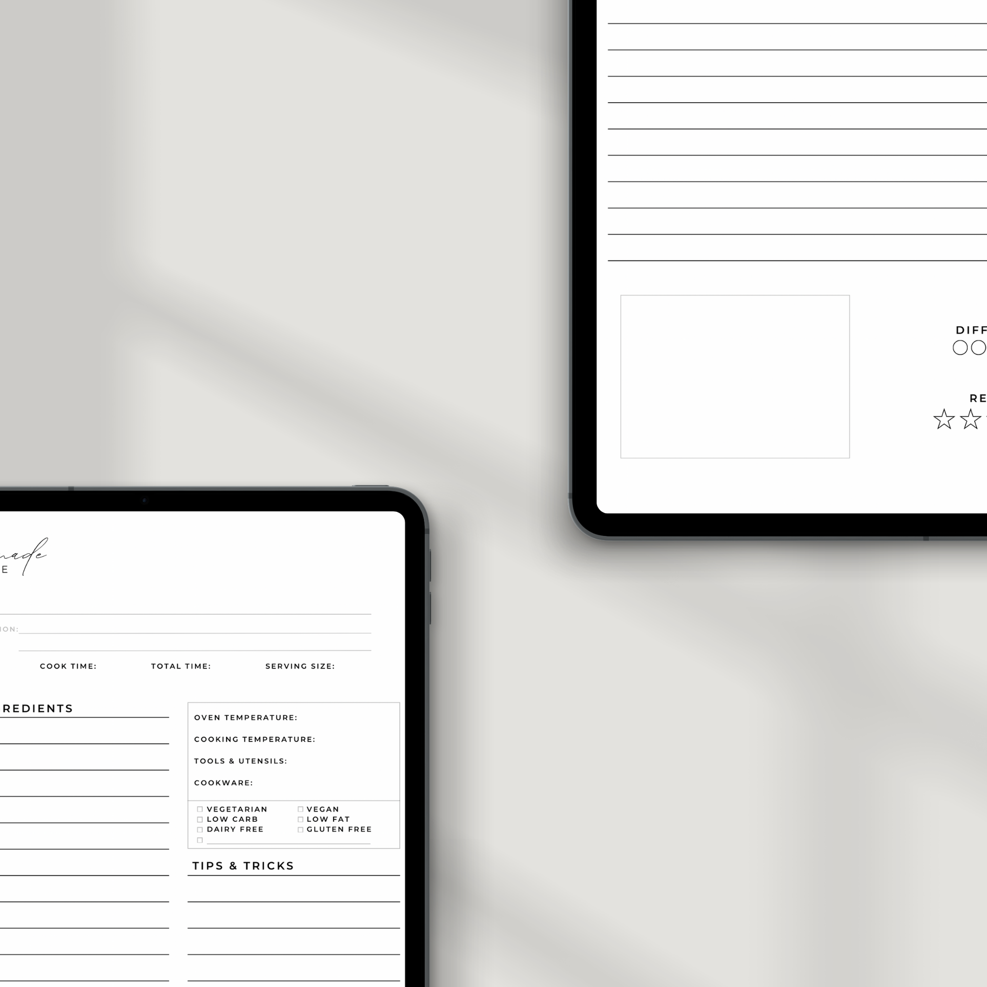 Recipe Journal Template 3.0