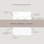 Recipe Journal Template 3.0