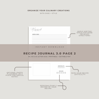 Recipe Journal Template 3.0