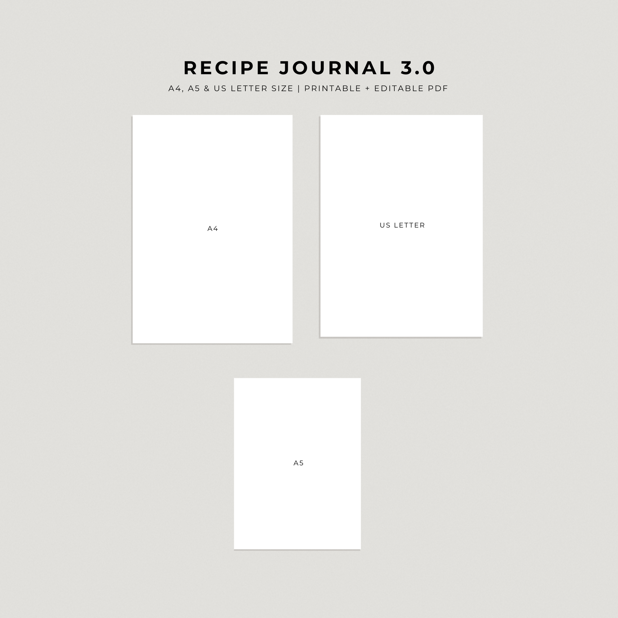 Recipe Journal Template 3.0