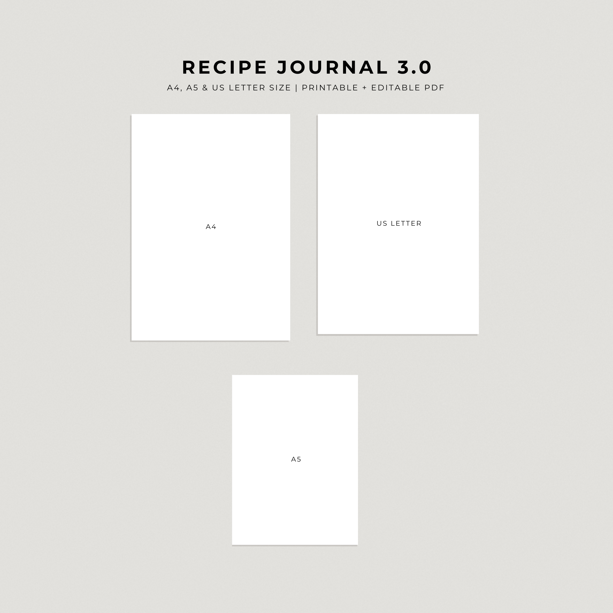 Recipe Journal Template 3.0