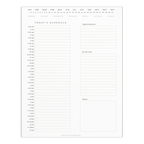 Minimal Daily Schedule Planner – Undated Notepad, with Appointments, To-Do & Notes