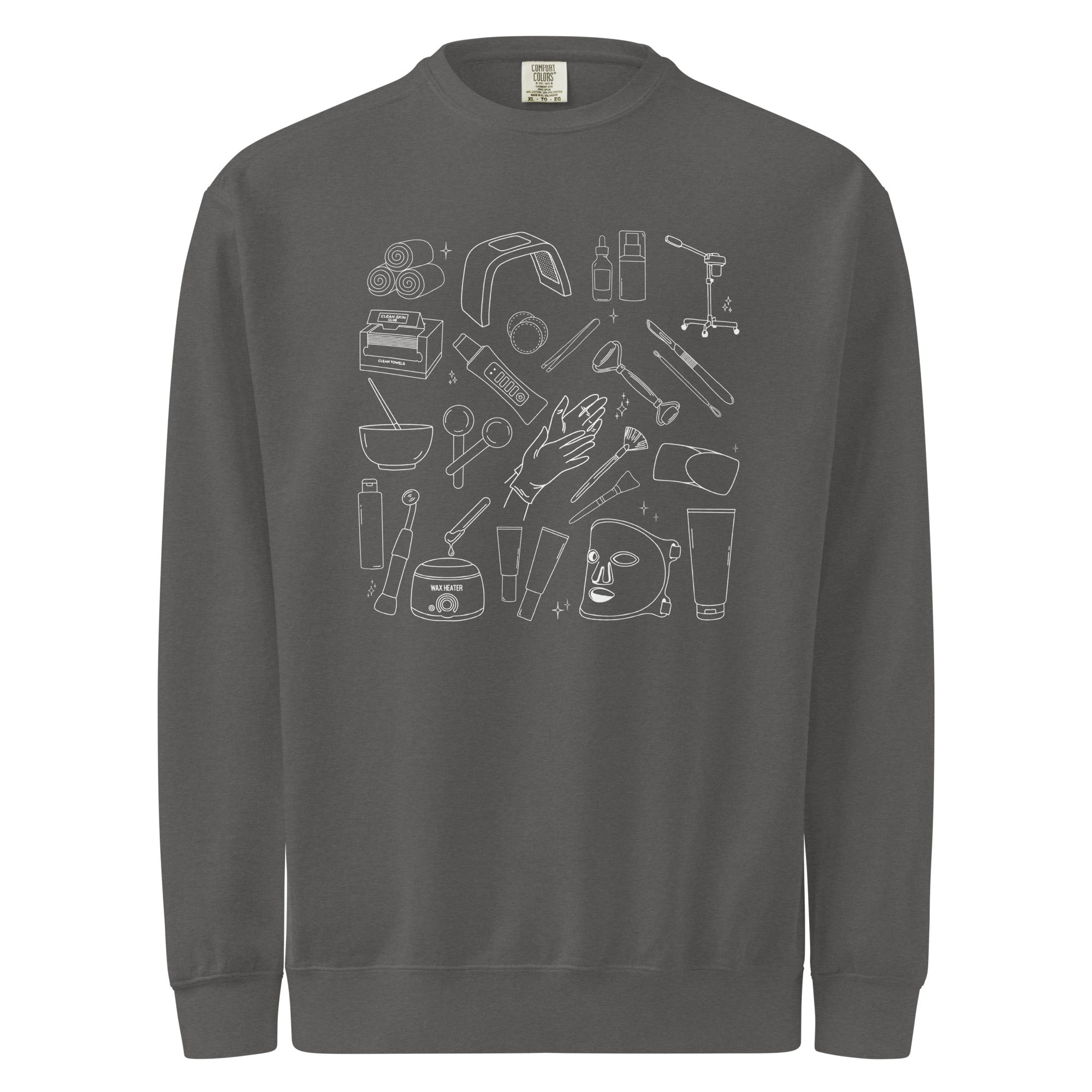 Esthetician Essentials Line-Art – Crewneck Sweatshirt